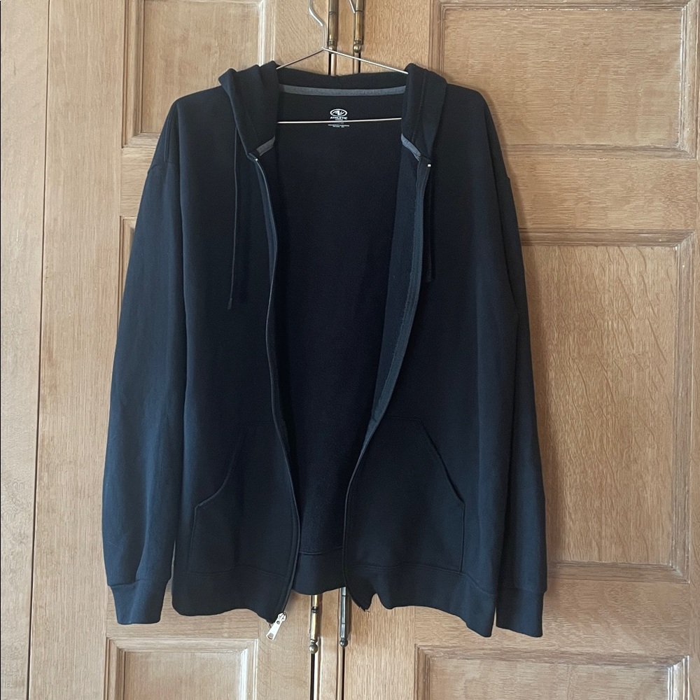 Black Athletic Works Hoodie, Size L - Picture 3 of 5